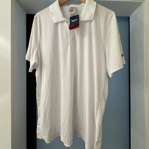 Nordstrom Reebok White Men’s Dry Fit Shirt Polo Short Sleeves NWT